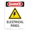 Signmission Safety Sign, OSHA Danger, 5" Height, Electrical Panel, Portrait OS-DS-D-35-V-2213 - alternate 1